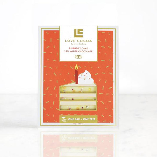 Birthday Cake - 31% White Chocolate Bar