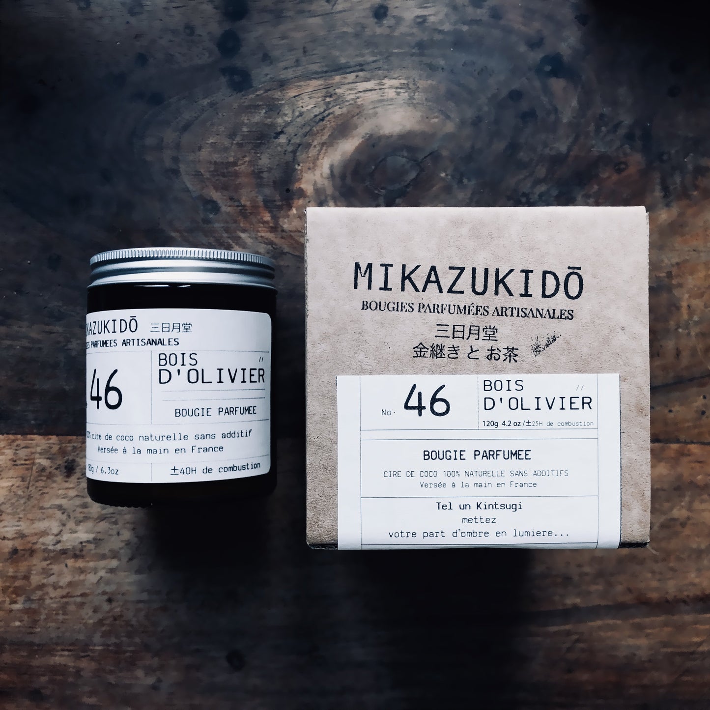 MIKAZUKIDŌ  Bois D'Olivier Candle - no.46