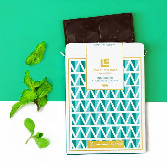 English Mint - 71% Dark Chocolate Bar (Vegan Friendly)