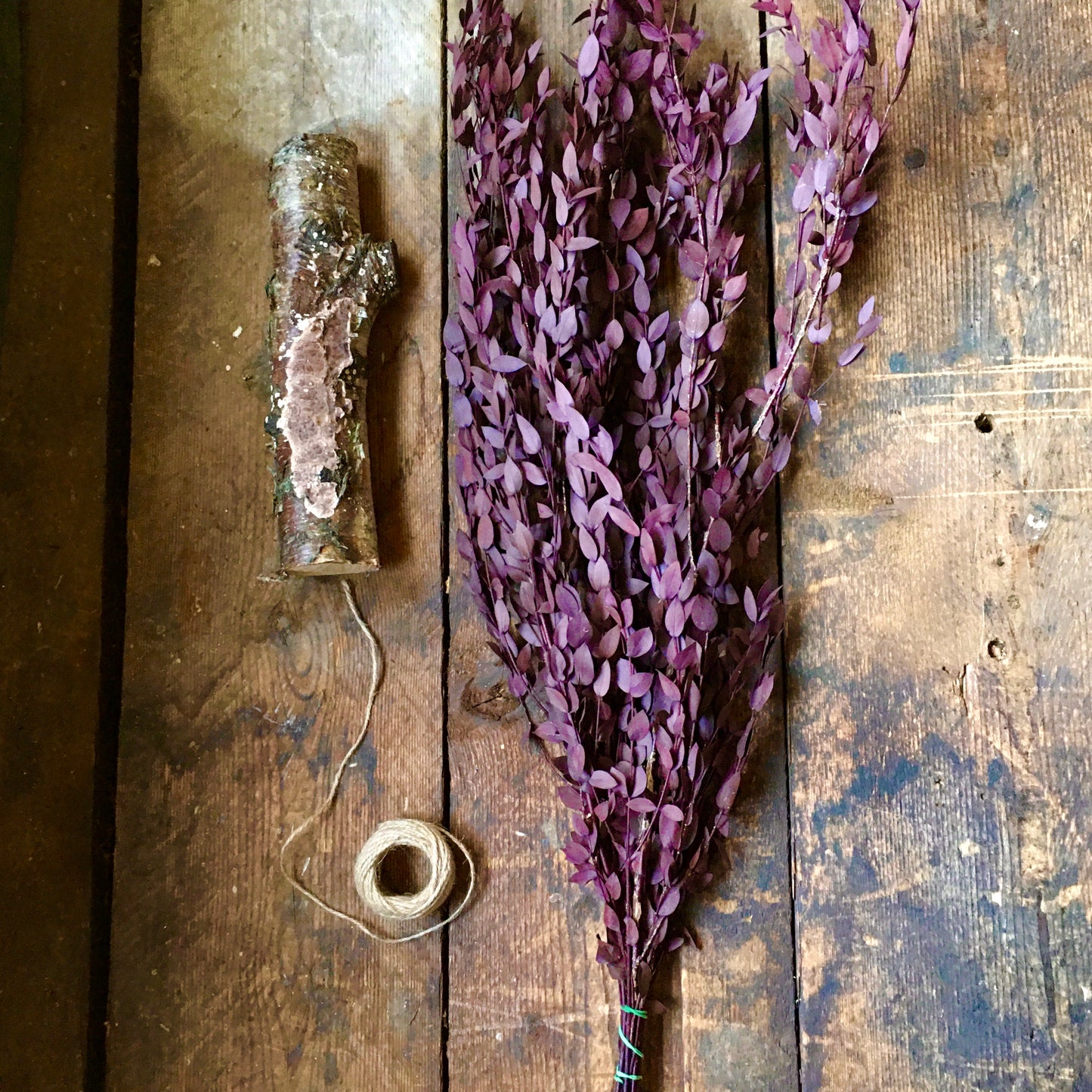 Preserved Red Eucalyptus Bunch