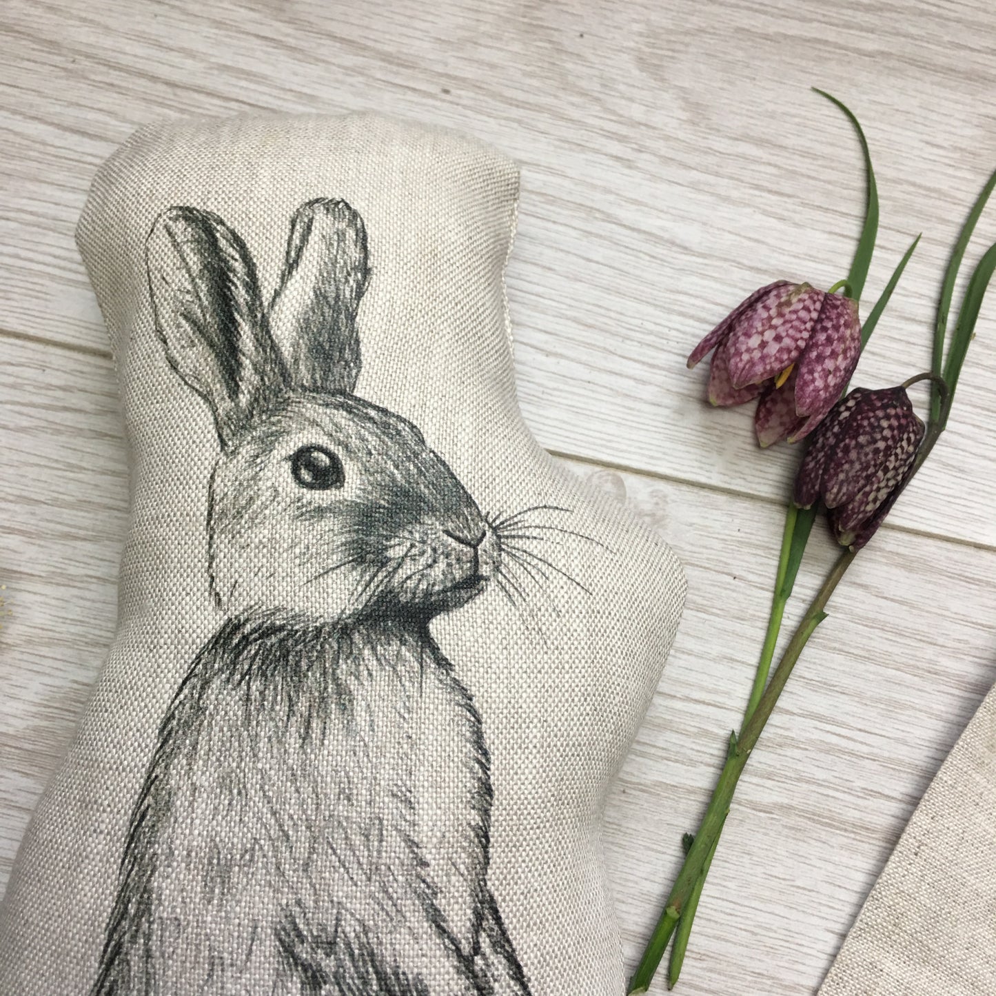 Bunny Rabbit Linen Cushion