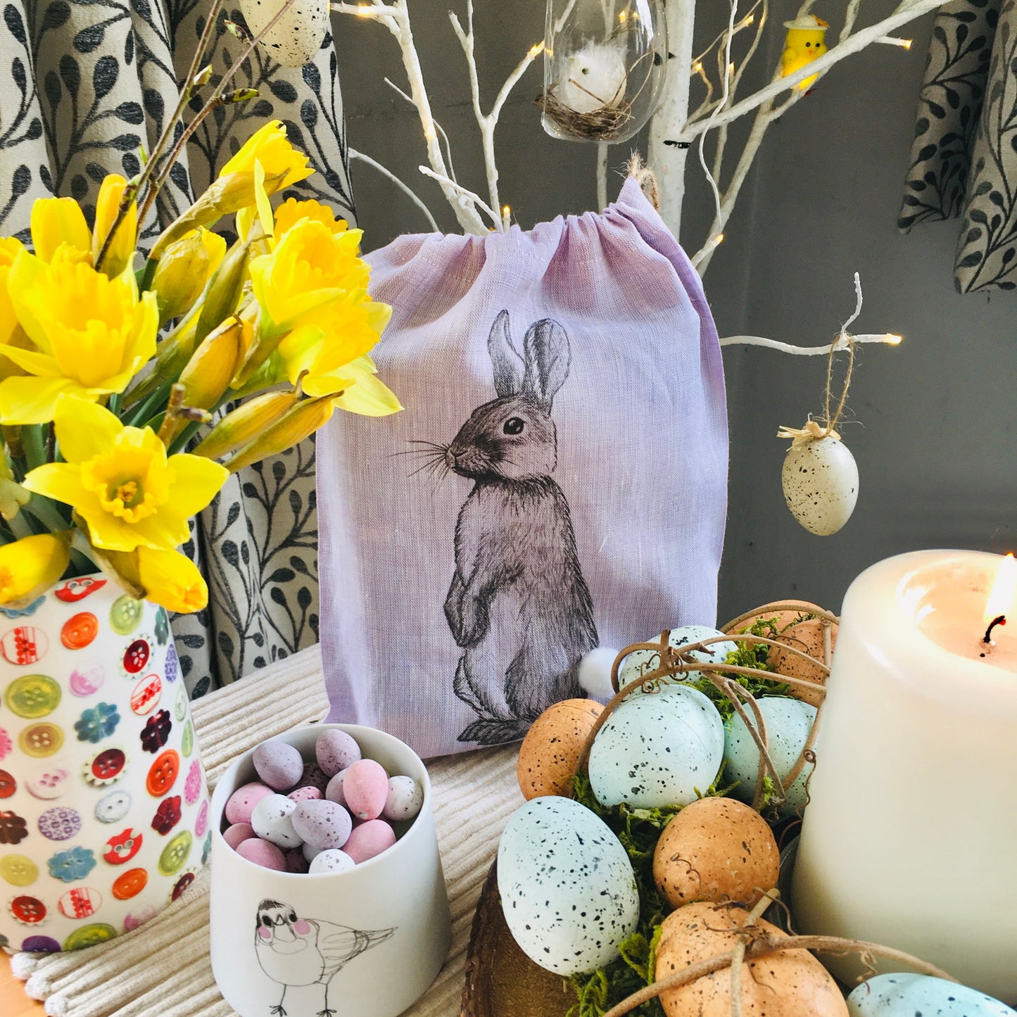 Easter Bunny Rabbit Personalised Bag