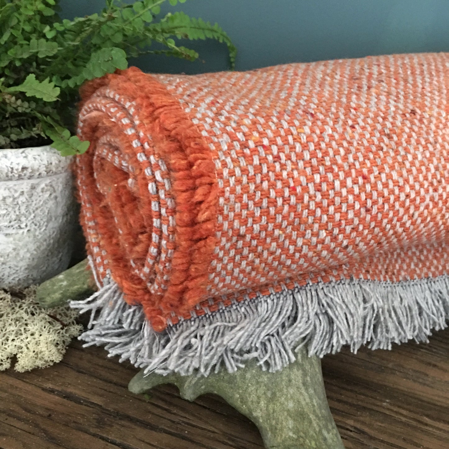 Sunset Orange Throw