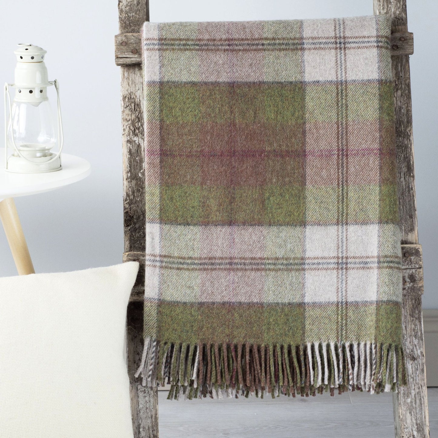 Autumn Plaid Irish Tweed Throw