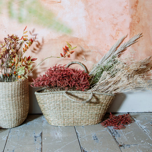 Woven Seagrass Shopper Basket