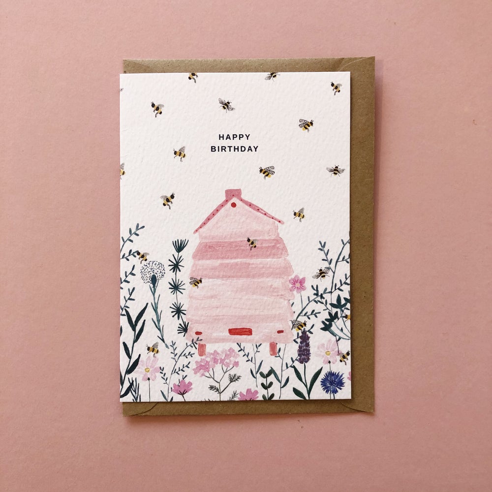 Beehive Birthday Card