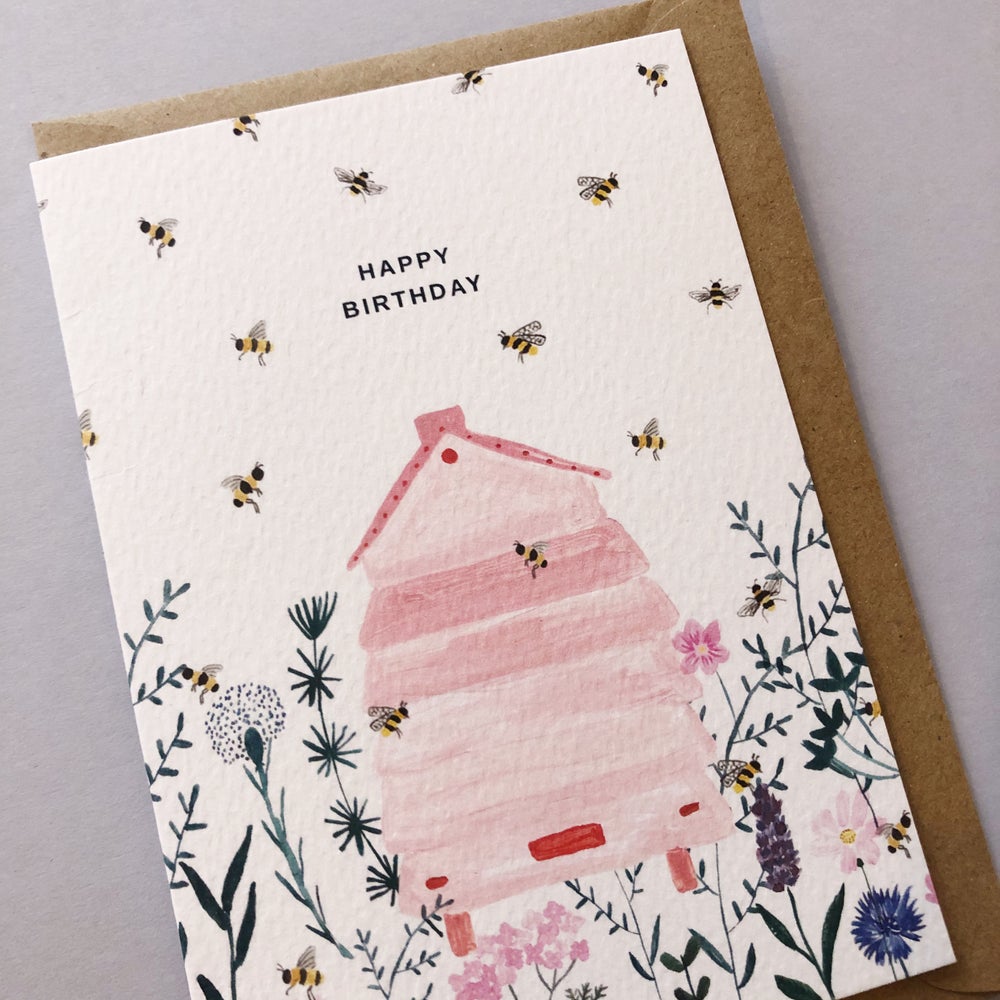 Beehive Birthday Card