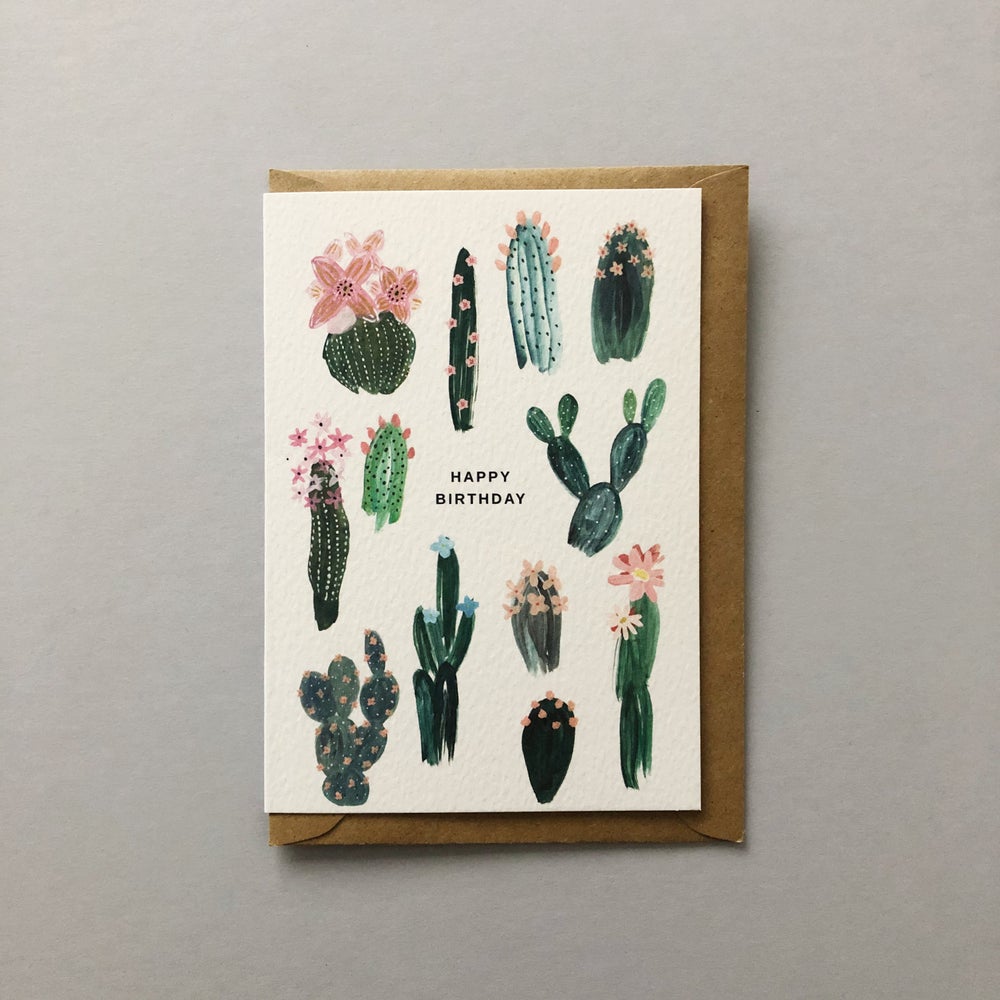 Desert Cactus Birthday Card