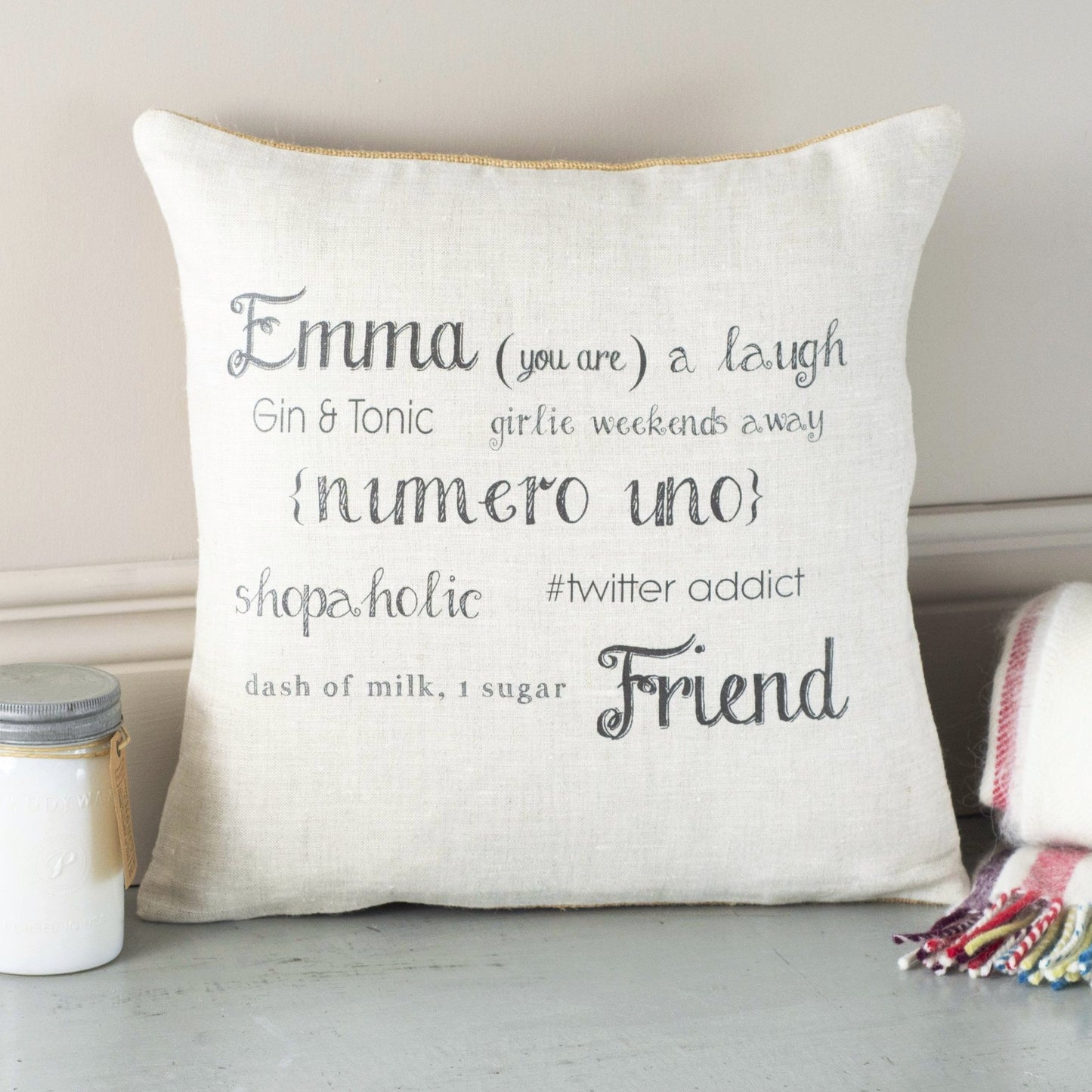 Personalised Friend Cushion