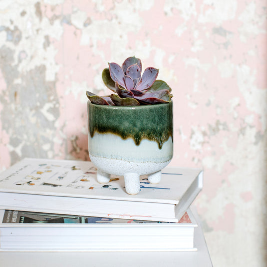 Green Glaze Mini Planter