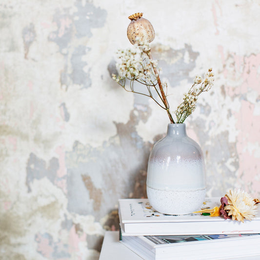 Grey Glaze Bud Vase