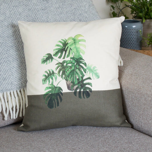 Monstera House Plant Cushion