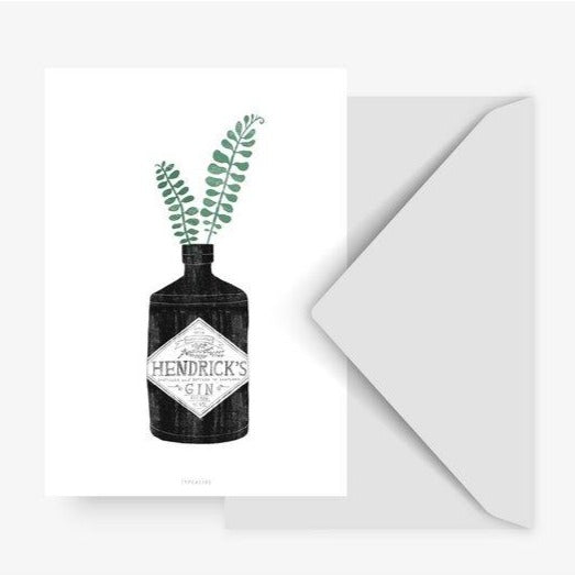 Leaf Gin Bottle Card