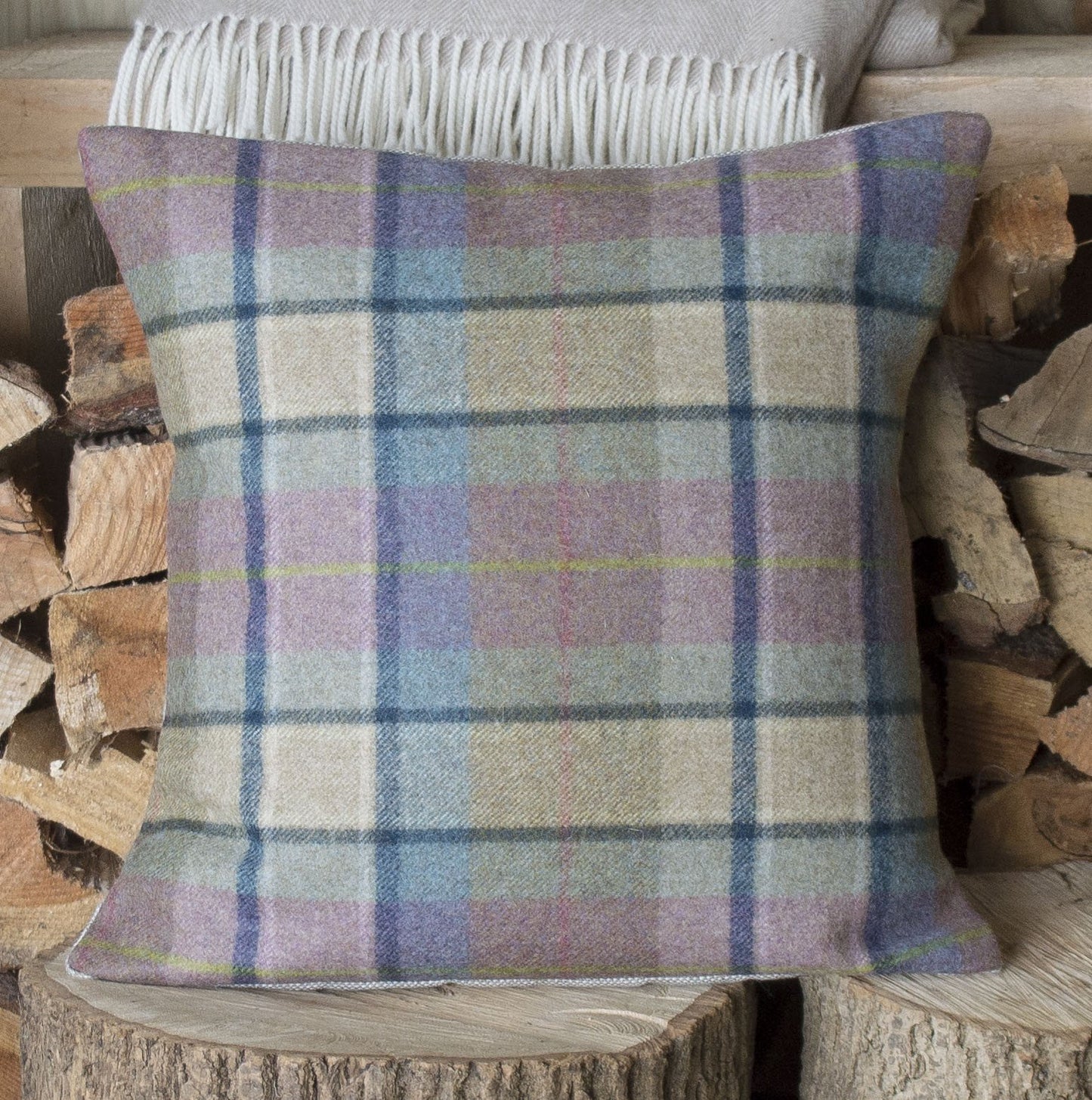 Spring Heather Tweed Cushion