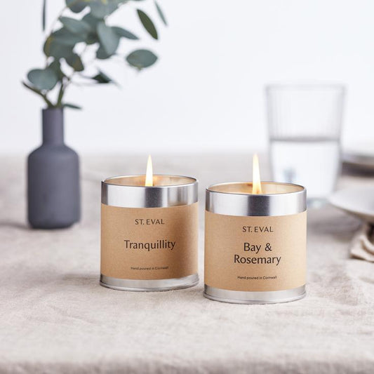 Bay & Rosemary Scented Tin Candle