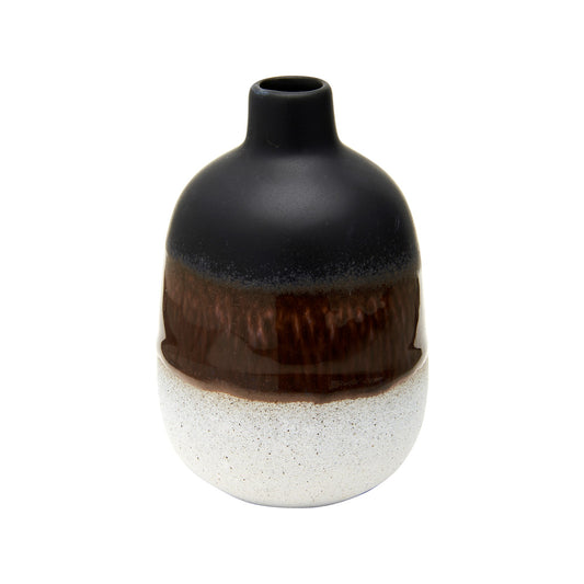 Black Glaze Bud Vase