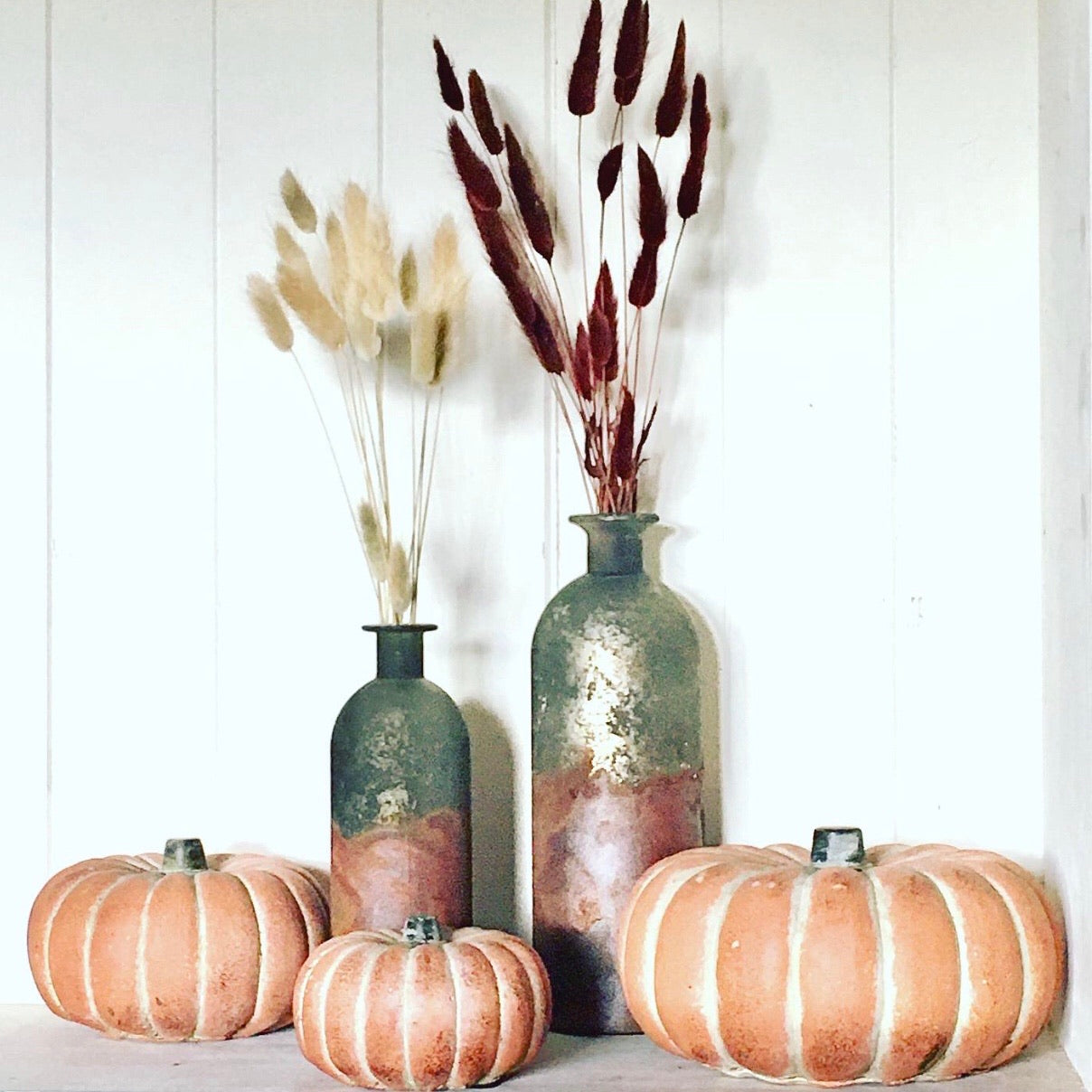 Rust Glaze Bottle Vases