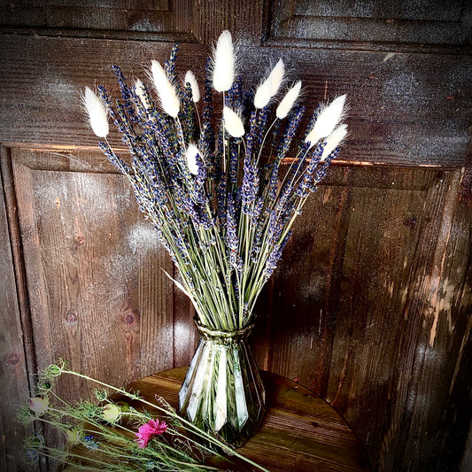 Dried Lavender & Bunny Tails Posy