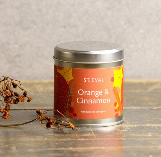 Orange & Cinnamon Candle Tin