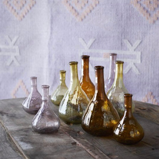 Dried Flowers in Glass Bottle Vase — STILL WATERS FARM AND GARDENS