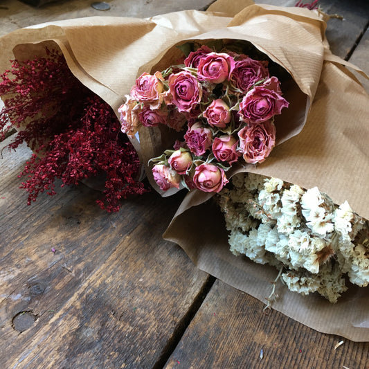 Dried Roses Pink