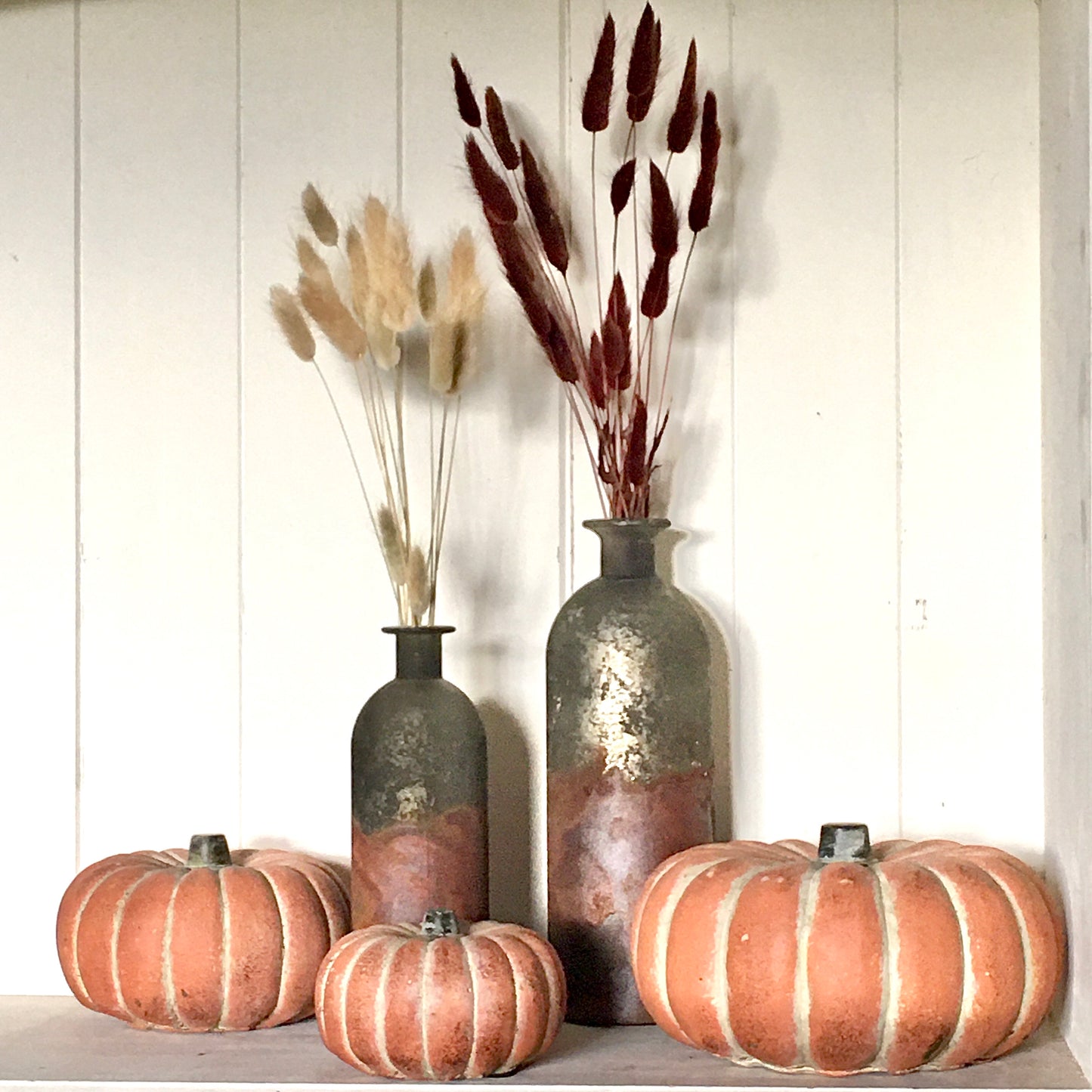 Rust Glaze Bottle Vases