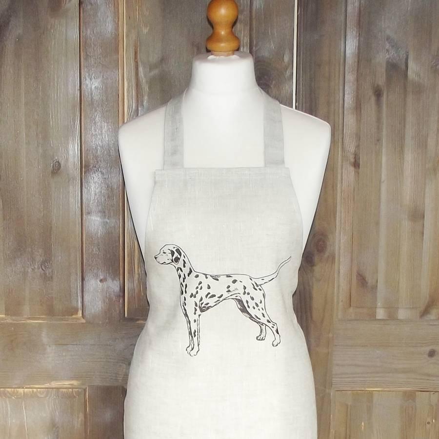 ' Dalmatian ' 100% Irish Linen Apron