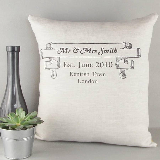 ' Mr And Mrs Wedding Anniversary ' Cushion