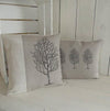 ' Natural Linen Tree ' Cushion