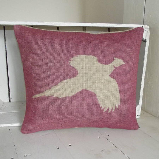 ' Country Pheasant ' Cushion (Red)