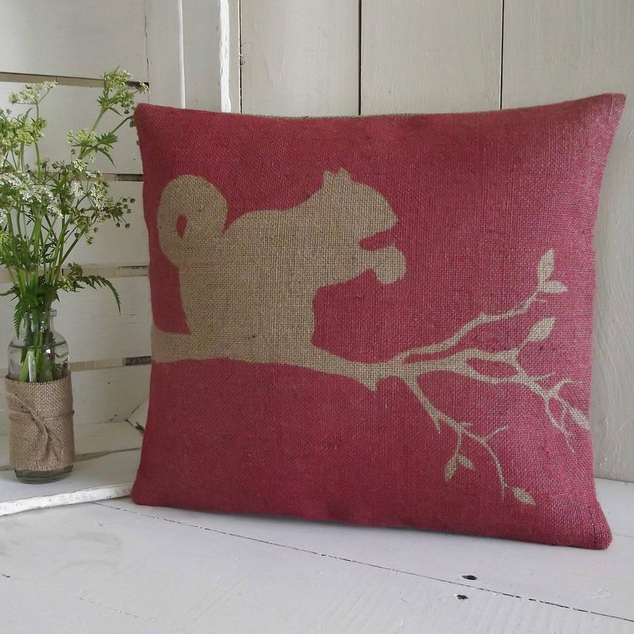 ' Red Squirrel ' Cushion