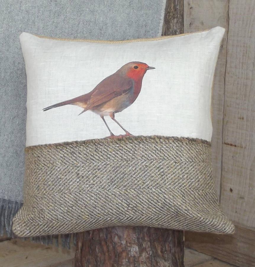 ' Robin Tweed and Linen ' Cushion